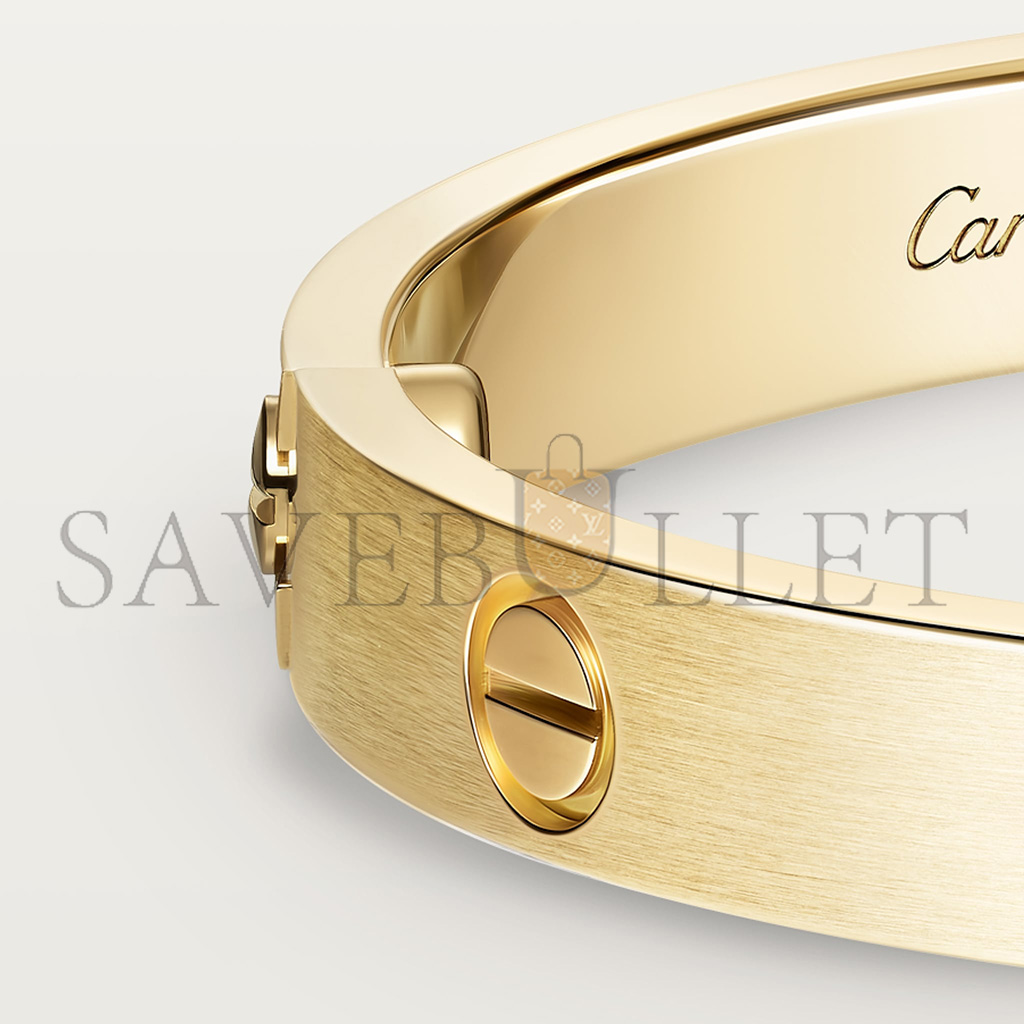 CARTIER LOVE BRACELET, CLASSIC MODEL, BRUSHED FINISH, SET WITH 4 DIAMONDS B6080117